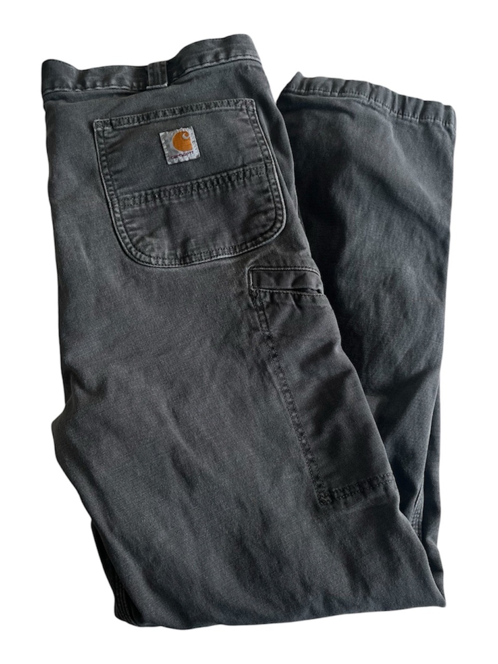 Carhartt Rugged Flex Utility Work Pants Men 38x31 Gray Lined Relaxed Paint
